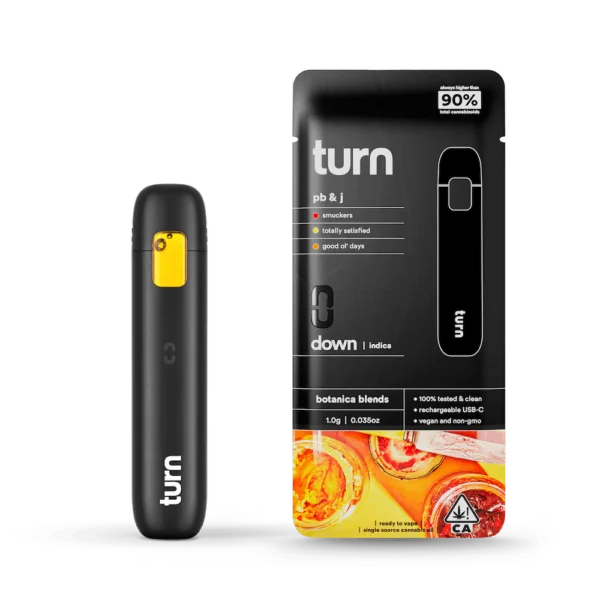 Turn – Indica PB & J Disposable Vape 1G