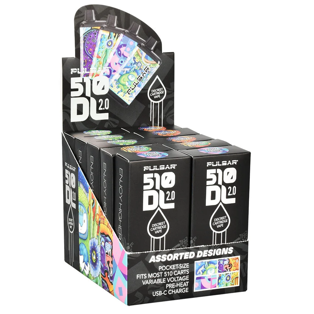 Pulsar 510 DL 2.0 Design Series VV Vape Bar – 650mAh / Assorted – 10pc Display