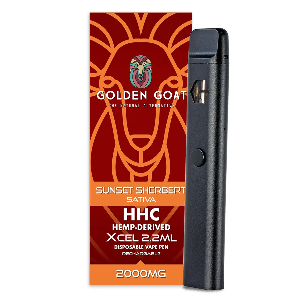 HHC Vape Device, 2000mg, Rechargeable/Disposable – Sunset Sherbert
