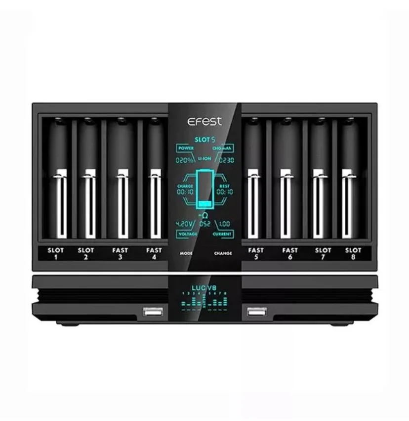 EFEST LUC V8 DOUBLE LCD SCREEN FAST CHARGER