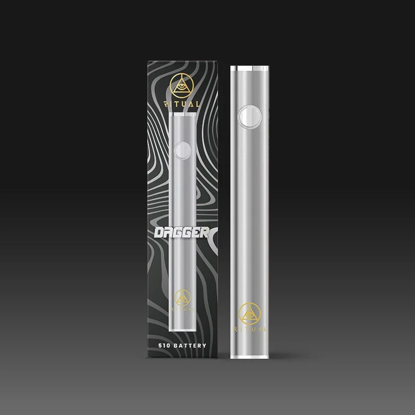Ritual | Dagger 510 Variable Voltage Pen Battery – Silver